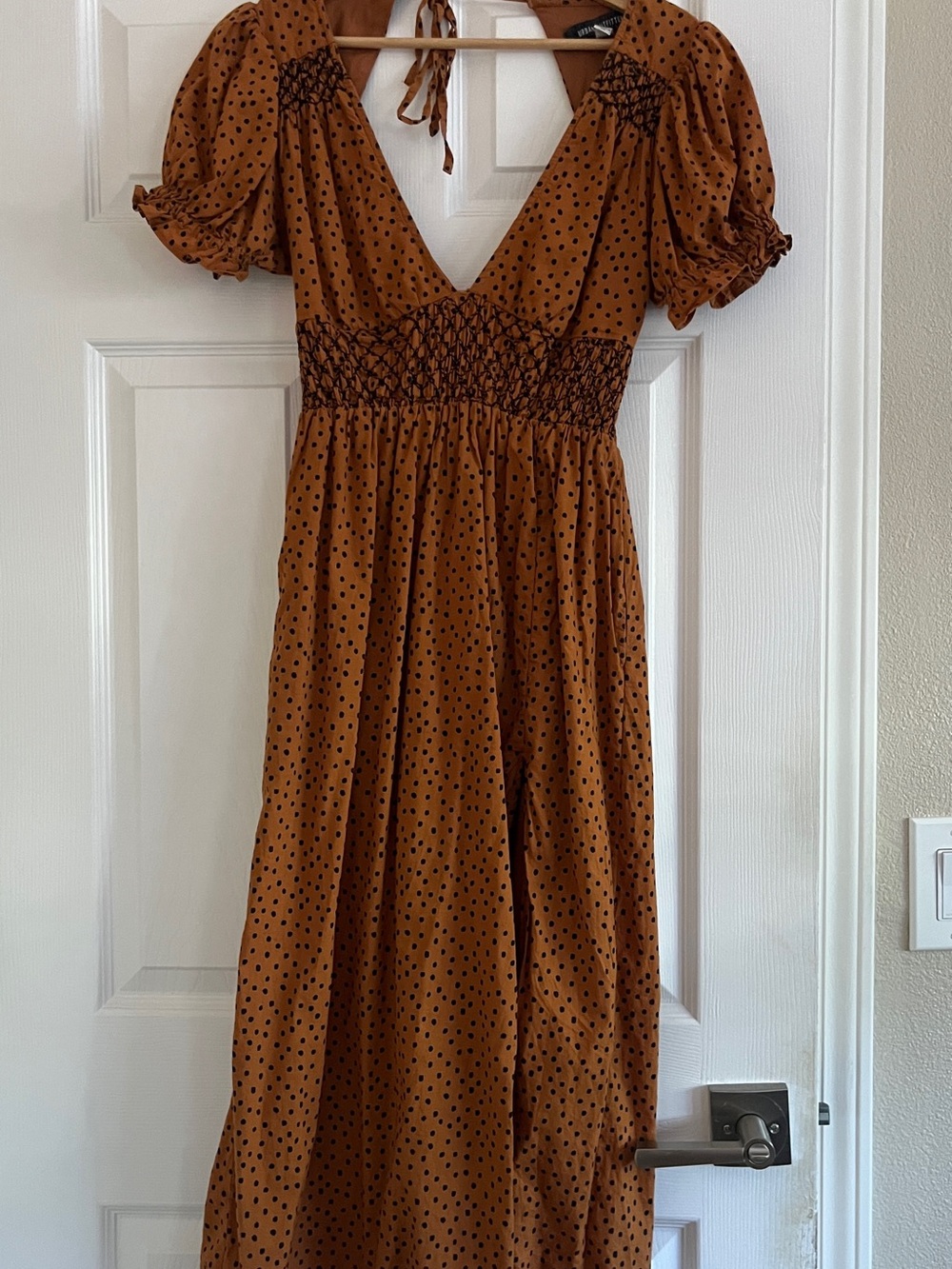 Urban Outfitters Liliana Polka Dot Maxi Dress